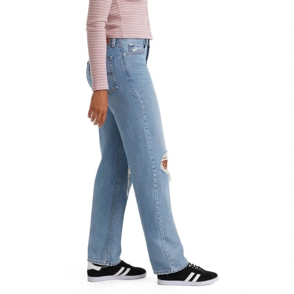 Levi's 94’ Baggy Women's Light Blue Straight Leg Jeans - Picture 3 of 11